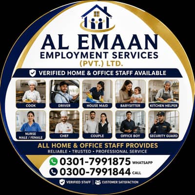 Maids / House Maids / cook / House chef / Baby Sitter maid available