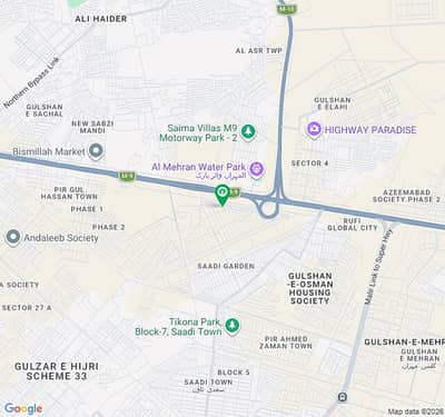 120 Square Yards Residential Plot Available For Sale In Saadi Garden - Block 2, Karachi