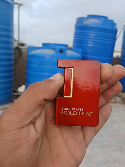 Premium Red & Gold Metal Lighter Refillable