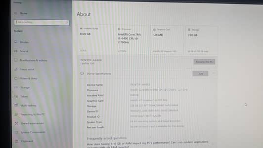 Dell i5 6th Gen