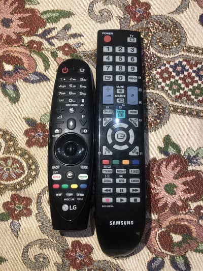 LG and Samsung orginal remotes slightly used