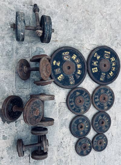 Dumbbells+Weight Plates+Bend Rod+Straight Rod with different Lengths+