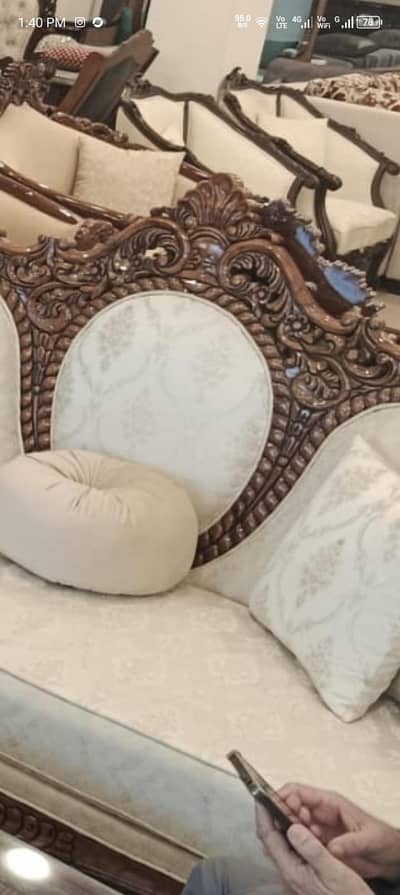 chinioti sofa 7 seater rose wood