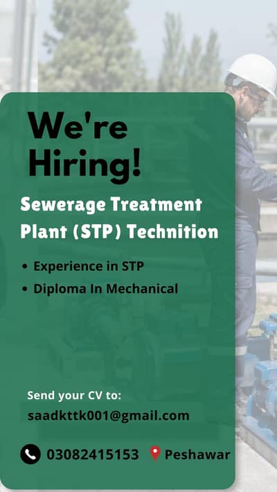 STP ( Sewerage Treatment Plant) Operator