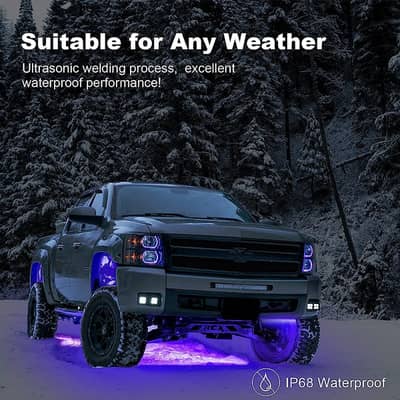 Universal Car Dynamic Style Under Glow Lights Car Exterior Light Stri