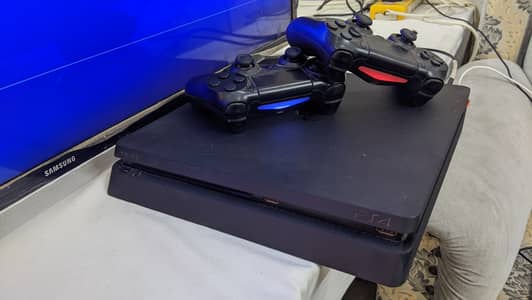 PS4, Slim, Jail break, Sealed, 500 GB, 2 controllers, 5 games install