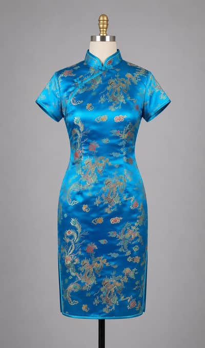 Traditional Chinese Qipao Dress - Imported Shanghai Cheongsam Pakistan