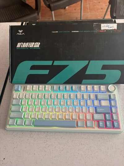 AULA F75 Wireless Mechanical Keyboard | Tri-Mode | Hot-Swappable | RGB