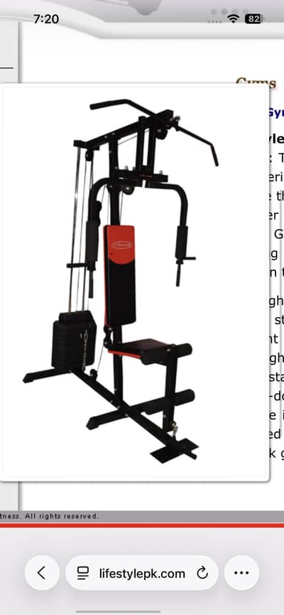Home gym machine all in one