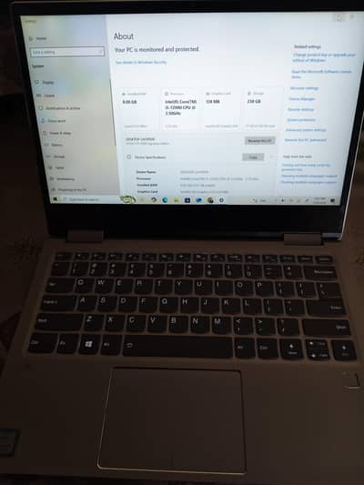 Intel Core i5 7th Gen Touch Screen Laptop 8GB RAM 256 NVMe SSD|