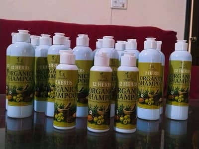 12 Herbs Organic Shampoo 250ml | Herbal Hair Fall Care | Rs. 750