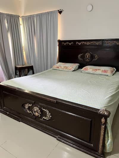 shesham partex wooden bed