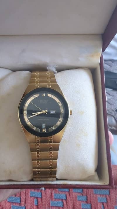 Citizen Quartz Vintage  1012-R68530 Original Gold Day-date Original