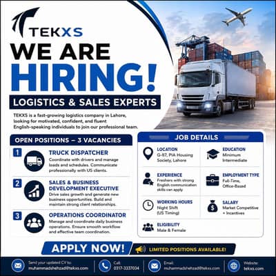 Sales Experts | Truck Dispatcher | Operations Coordinator Jobs