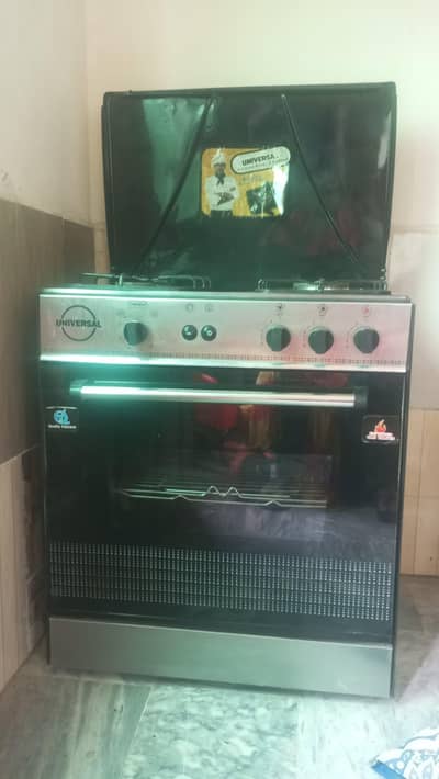 gass stove with micro oven