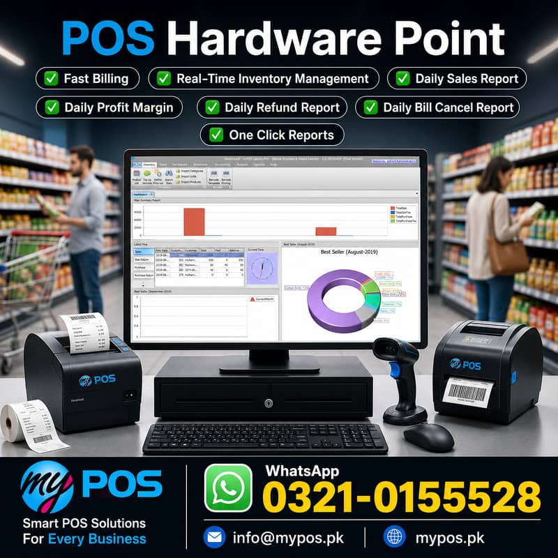 Point of Sale/Restaurant/Retail Shop/Pharmacies/Garments/FBR & PRA 6