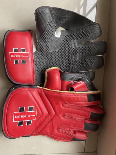 Original grey Nicolls wicket keeping gloves