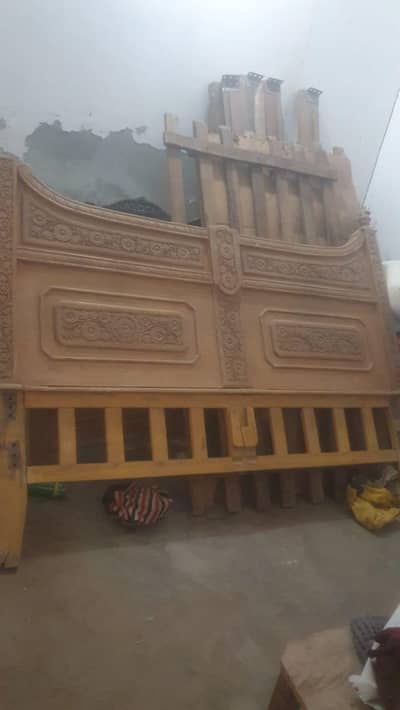 wooden bed for sale.