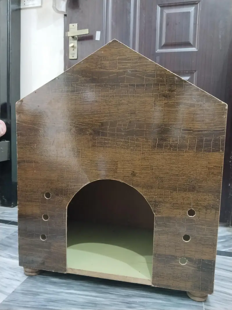 wooden cat house