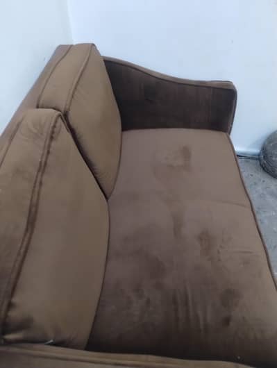 Sofa set wrap with dark brown color