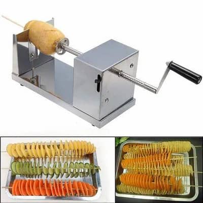 Potato spiral machine