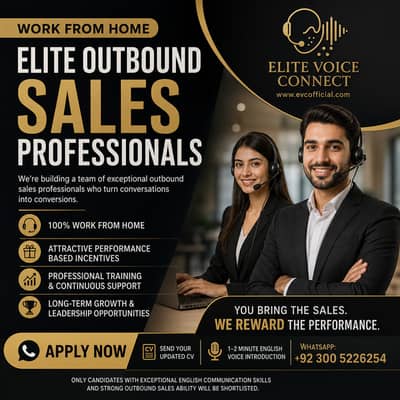 Work From Home | Elite Outbound Call Centre Sales Professionals