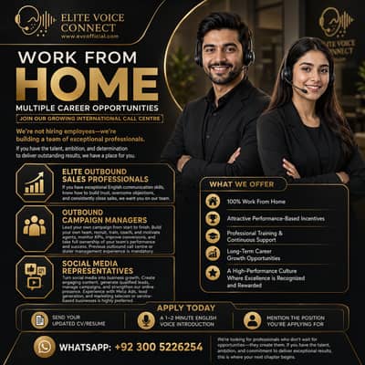 Call Centre Jobs | Work From Home | Multiple Career Opportunities