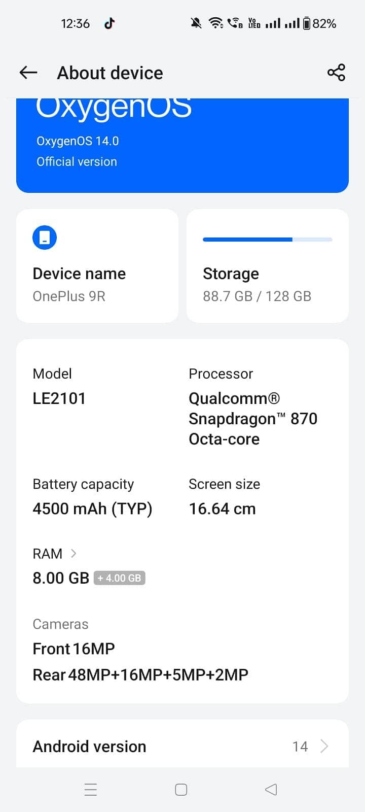 One Plus 9R 5