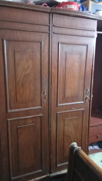wooden wardrobe