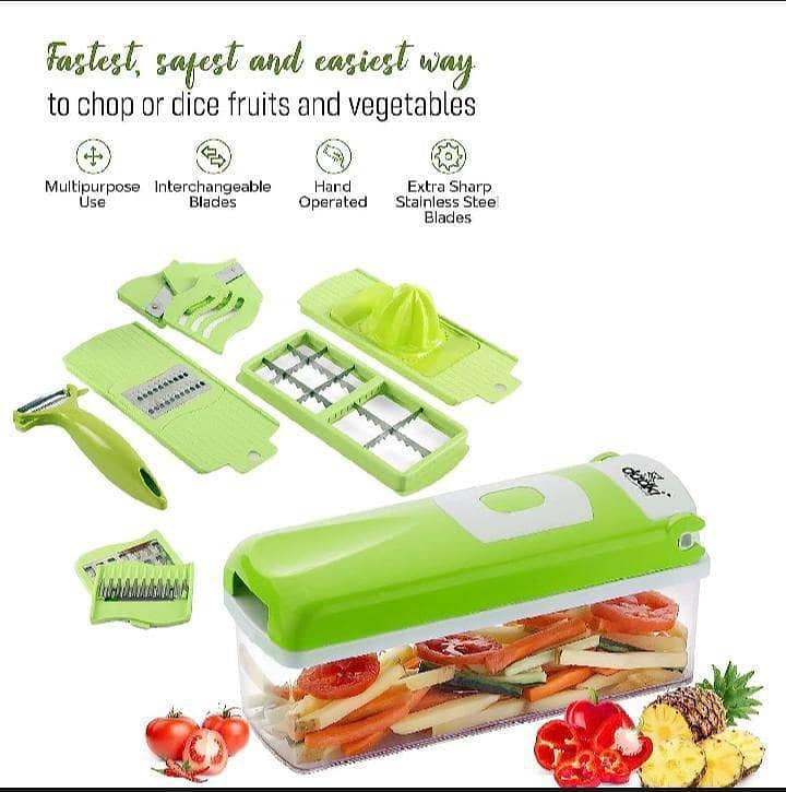 Multi-Function Vegetable Cutter & Slicer Set 4