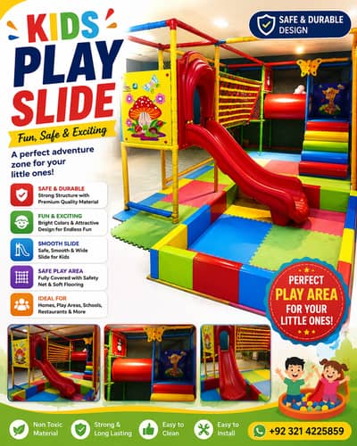 10×15 Ft Kids Indoor Soft Play Area with Slide – Commercial Play Equip