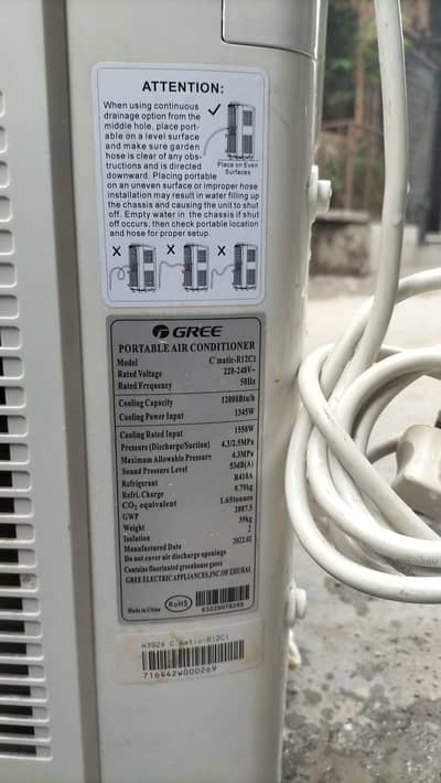gree portable AC 1 ton
