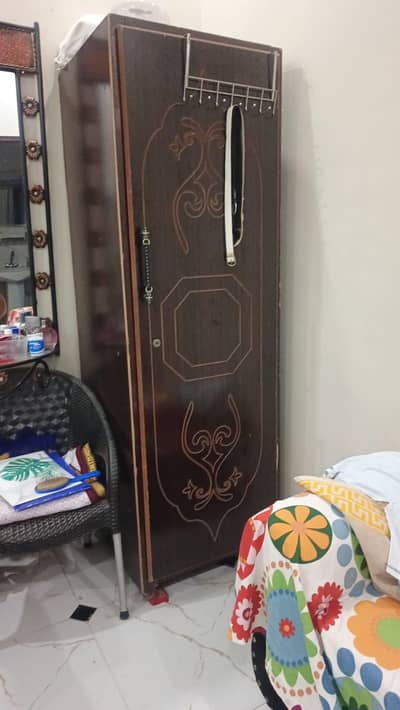 wooden single door cupboard