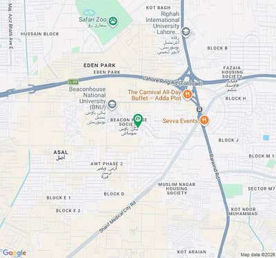 Main Road 15 Marla Plot For Sale In Beacon House Society Prime Location