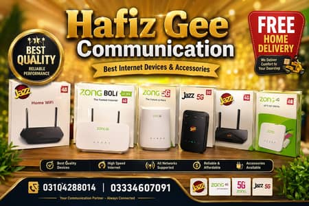Jazz 5G Antenna Support Wifi Router ZONG 5G BOLT ULTRA ROUTER