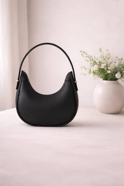 Half Moon Shoulder Bag Minimalist Elegant Handbag for Women