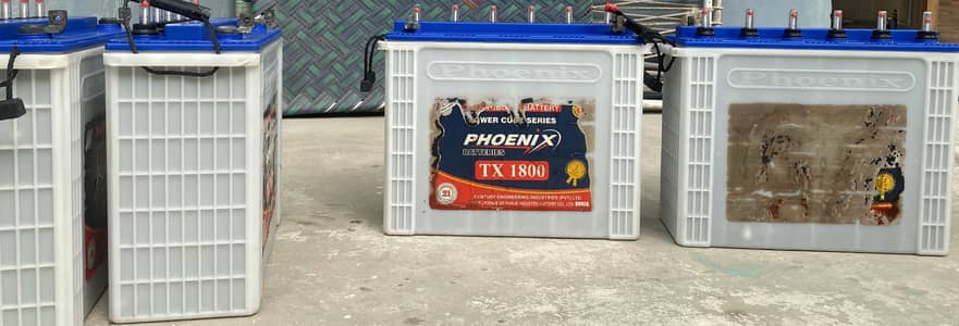 4 Batteries Phoenix 12v 185AH