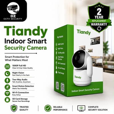 Tiandy Indoor Smart Security Camera 1080P Full HD - Brand New