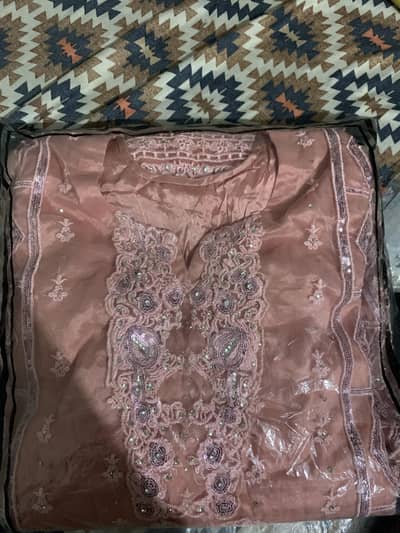 Fully embroidered 3 pc suit