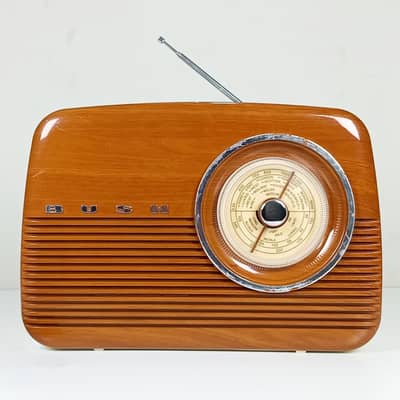 Retro Bush TR82/B/WOOD FM, MW, and LW Radio in a Wood-Styel Design