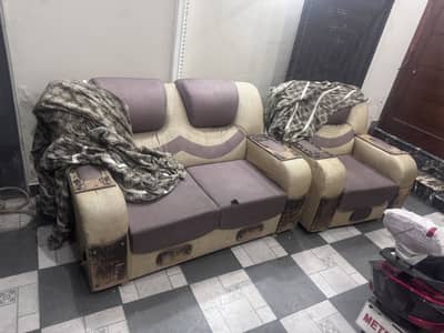Complete 3+2+1 Sofa Set With Covers