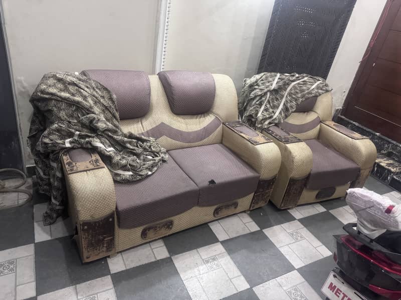 Complete 3+2+1 Sofa Set With Covers 0