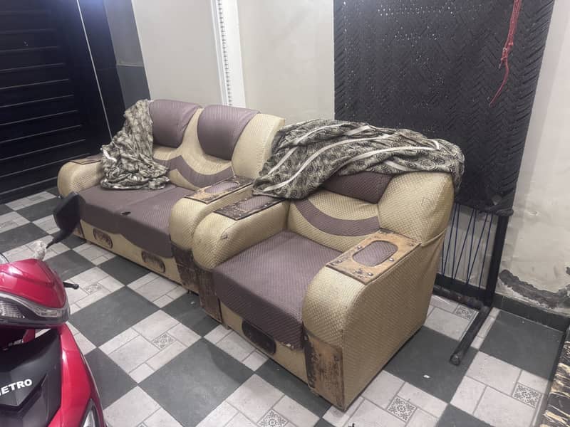 Complete 3+2+1 Sofa Set With Covers 2