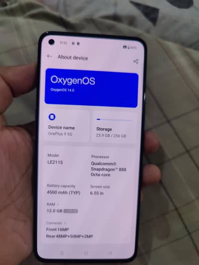 One Plus 9, 12/256, dual sim approved.