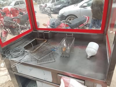 ): Complete Fries/Fast Food Stall with All Equipment for Sale