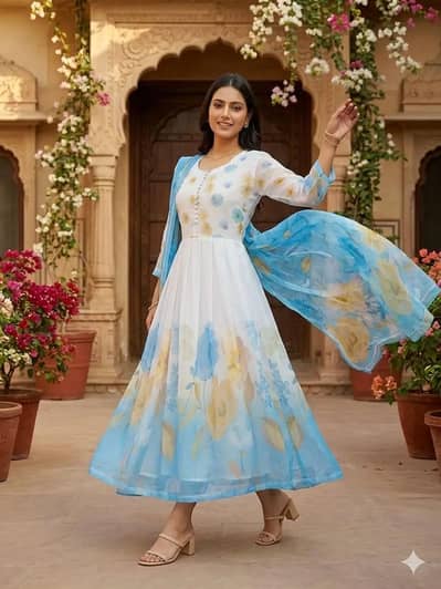 Adorable long frock