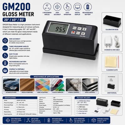 Gloss Meter 20°/60°/85° price in pakistan GM200 landtek