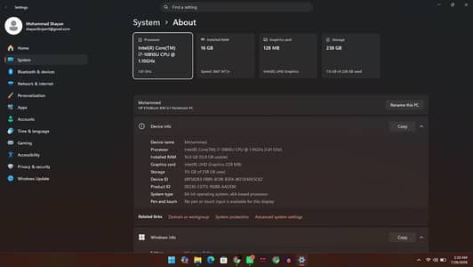 Core i7 10generation