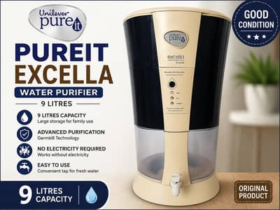 Unilever Pureit Excella 9 Litres Water Purifier – Good Condition
