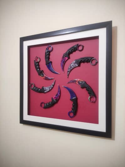 Counter Strike Karambit knives wall decoration